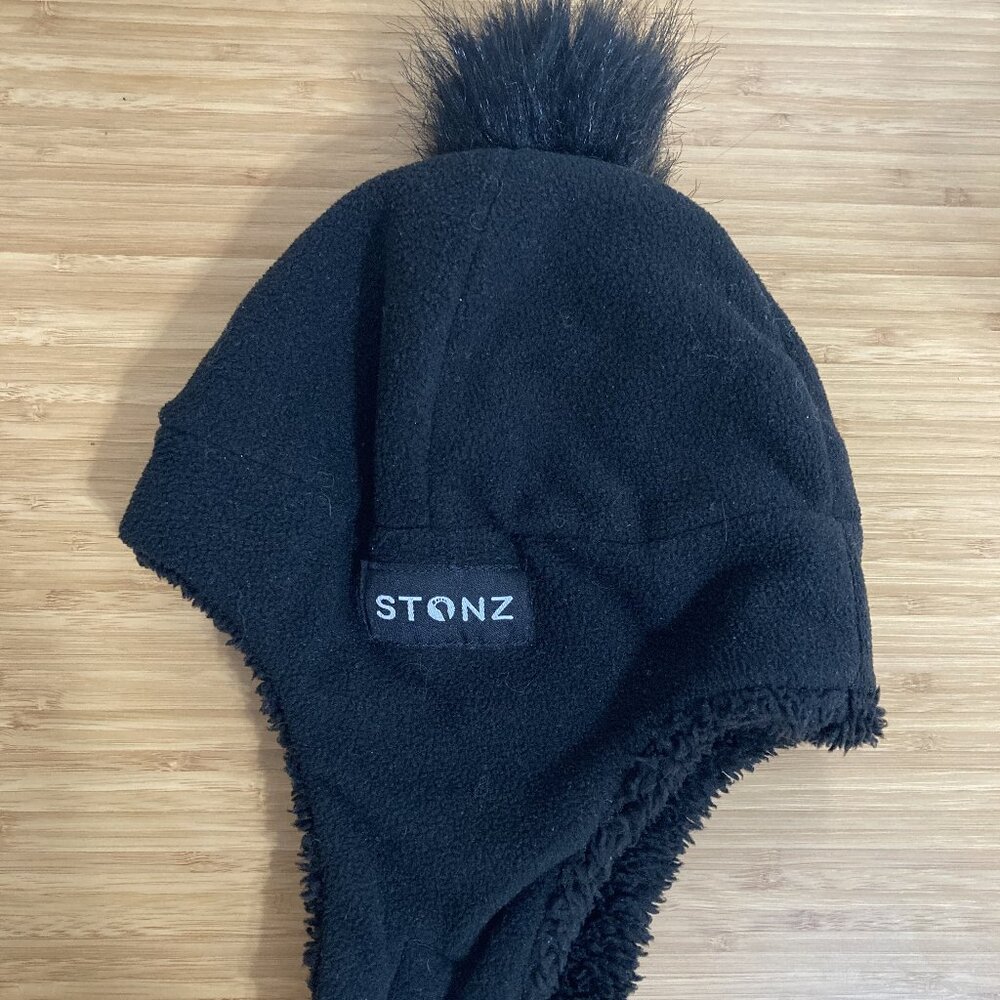 Stonz Fleece Hat (Black)  18-24 Months